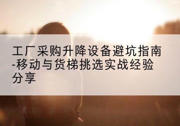 电白移动式升降机怎么选-工厂采购升降设备避坑指南-移动与货梯挑选实战经验分享